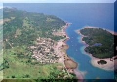 Aerial view, of Nakama Creek harbor,
click to see larger image.