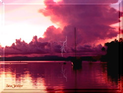 Thunder Clouds and Lightning,
click to see larger image.