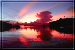 Sunsets and Thunder Clouds,
click to see larger image.